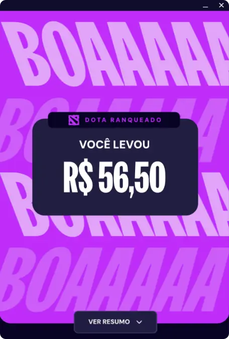 Tela de desafio cumprido no Dota 2 Ranqueado na Tipspace